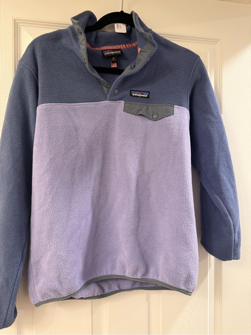 Patagonia Women’s Two-Tone Fleece Pullover - Lavender & Navy